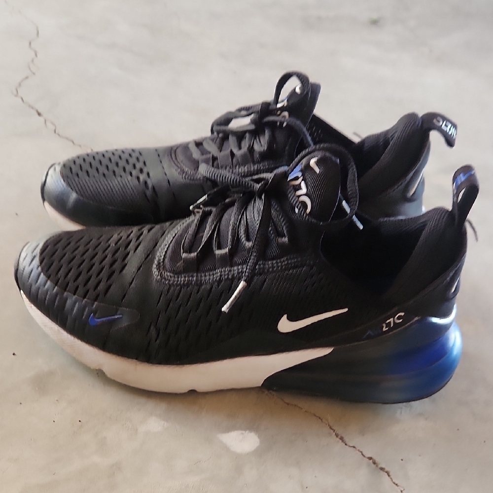 Nike kids Black and Blue Athletic Shoes